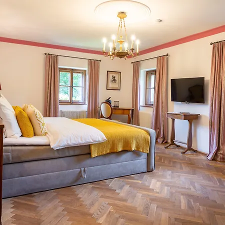 酒店 Der Schlosswirt Zu - Biedermeierhotel Und Restaurant 阿尼夫